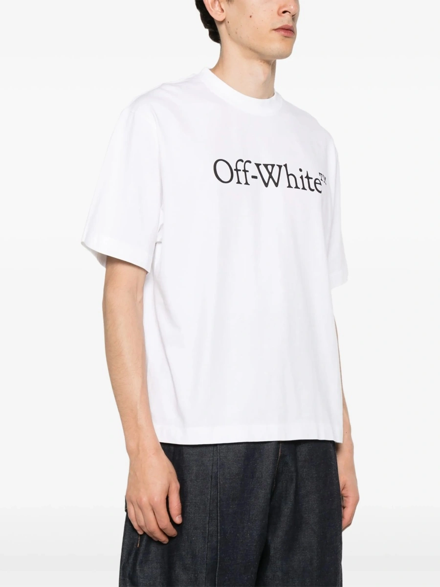 Tricou Off-White Bookish alb - Img 3