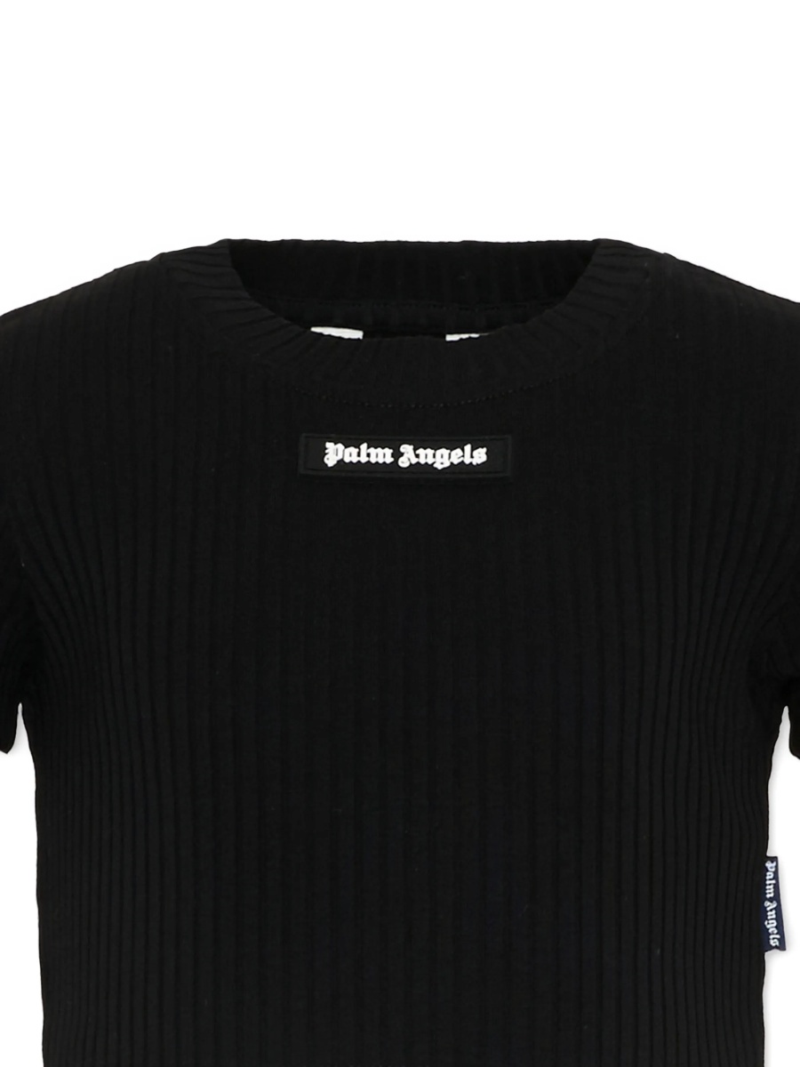 Tricou Palm Angels negru din bumbac - Img 3