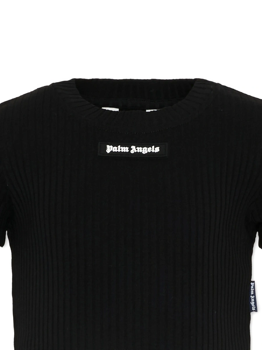 Tricou Palm Angels negru din bumbac - Img 3