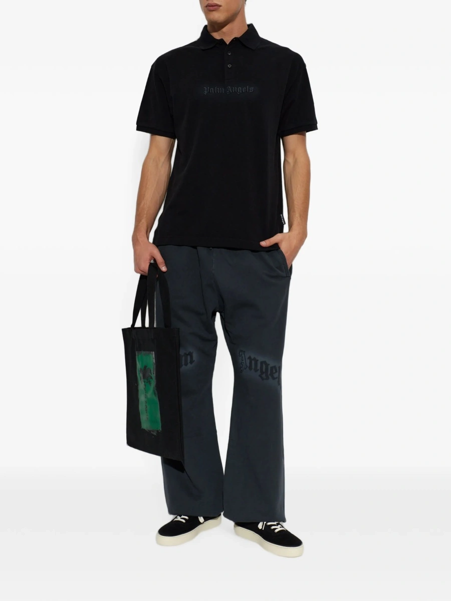 Tricou Palm Angels negru din bumbac - Img 2