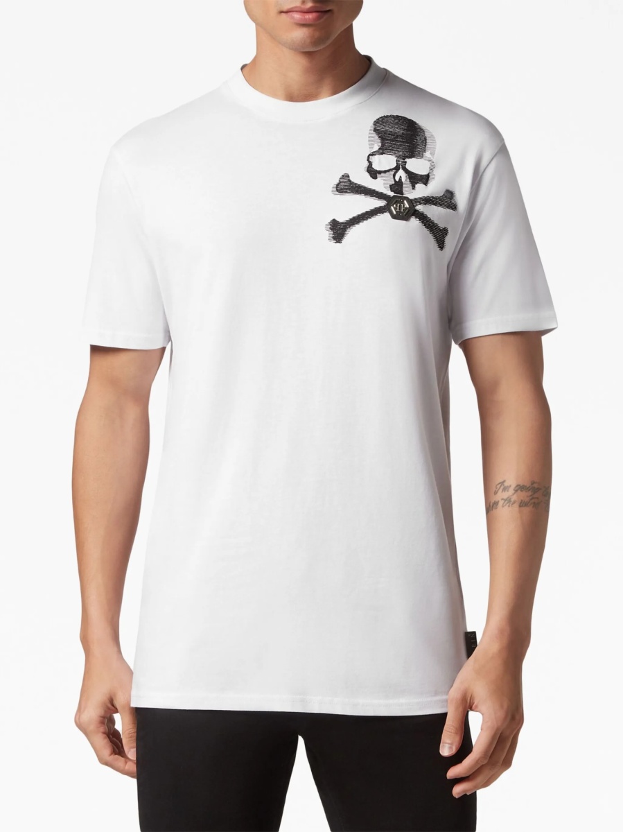 Tricou Philipp Plein alb - Img 3