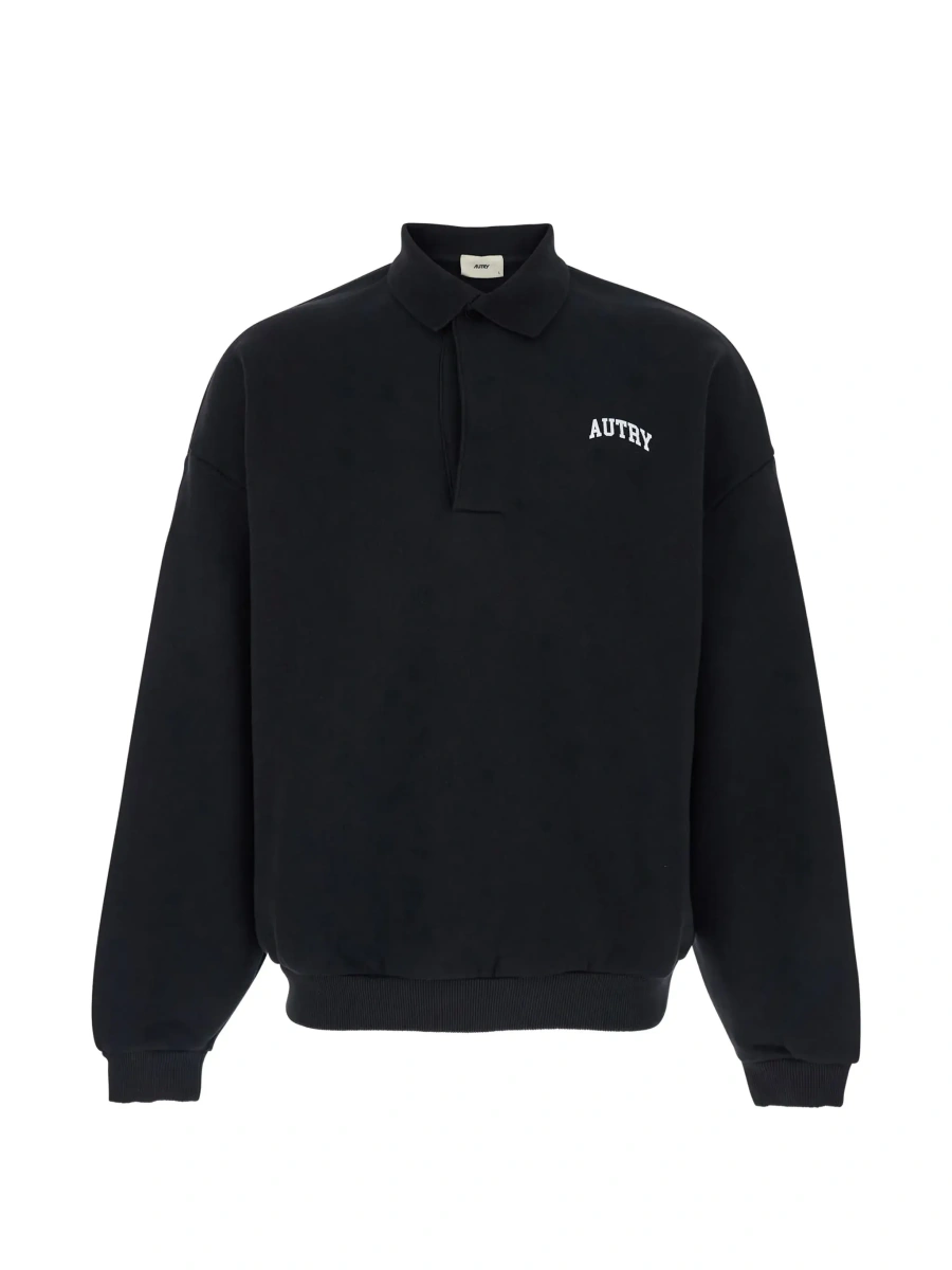Tricou polo AUTRY negru din bumbac - Img 6