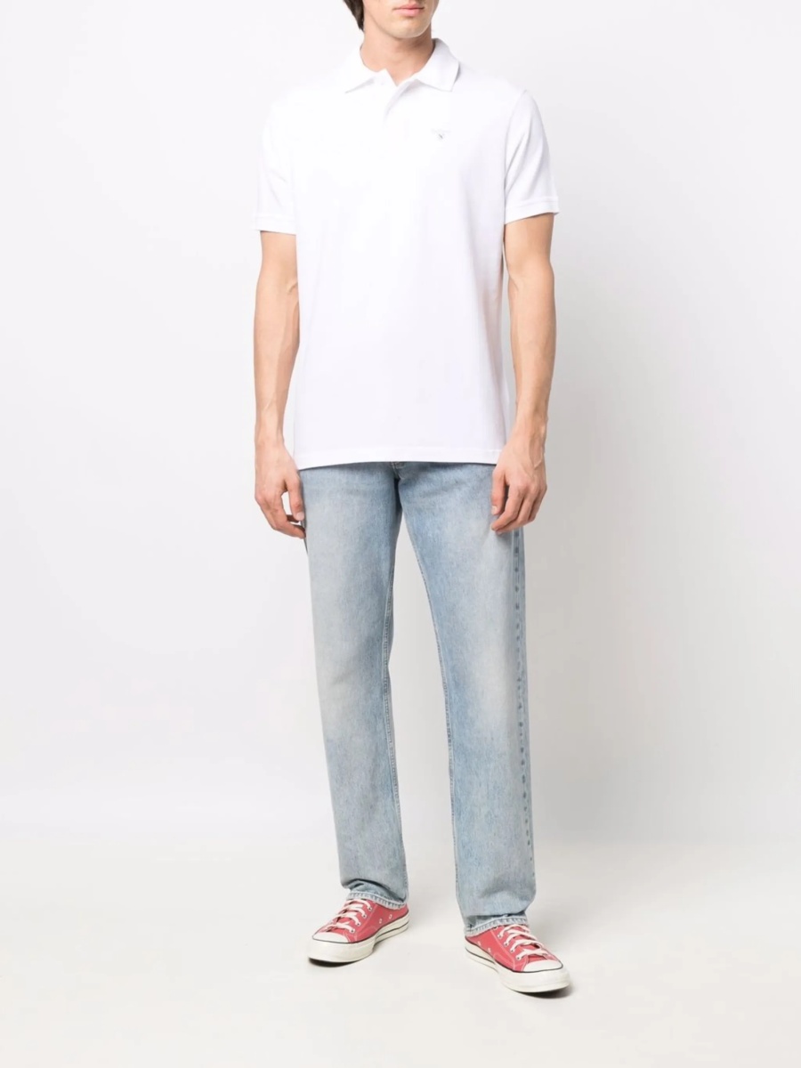 Tricou Polo Barbour alb - Img 2