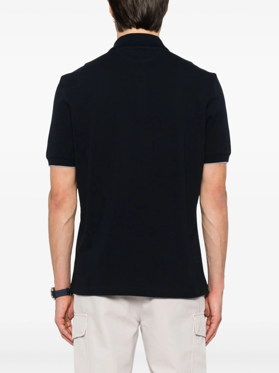 Tricou Polo Brunello Cucinelli albastru - Img 3