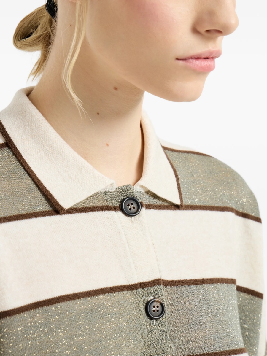 Tricou Polo Brunello Cucinelli neutru - Img 5