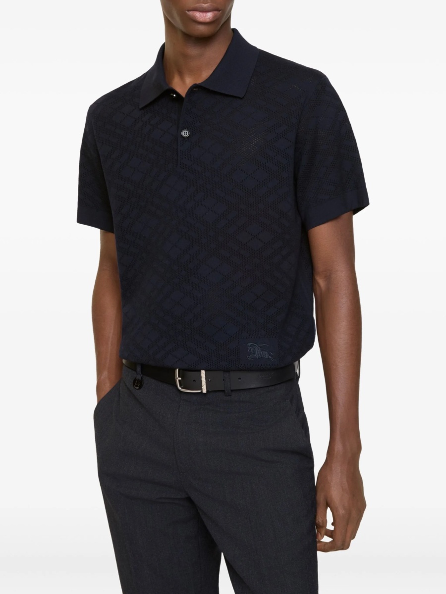 Tricou Polo Burberry albastru - Img 2