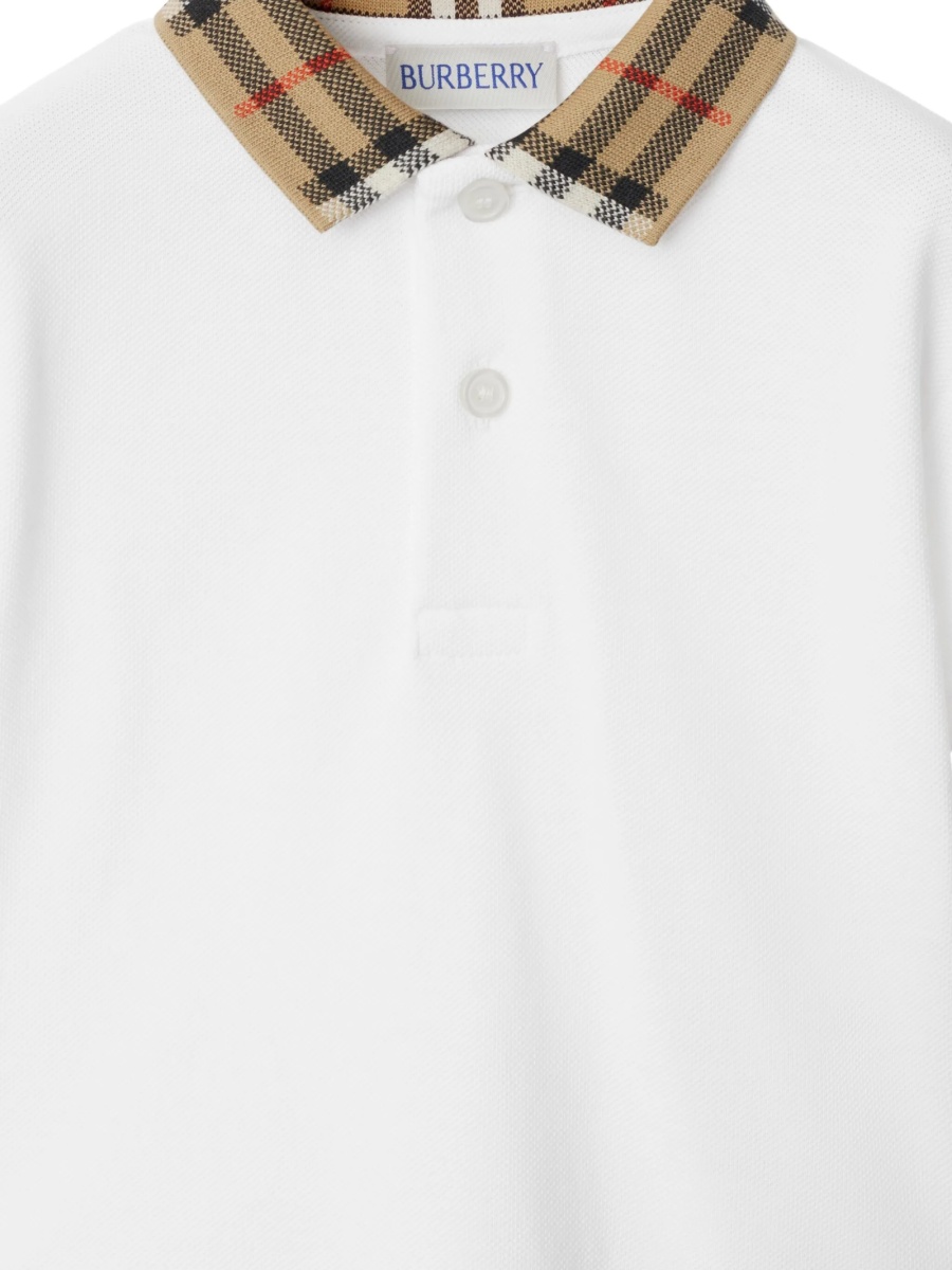 Tricou Polo Burberry alb - Img 3