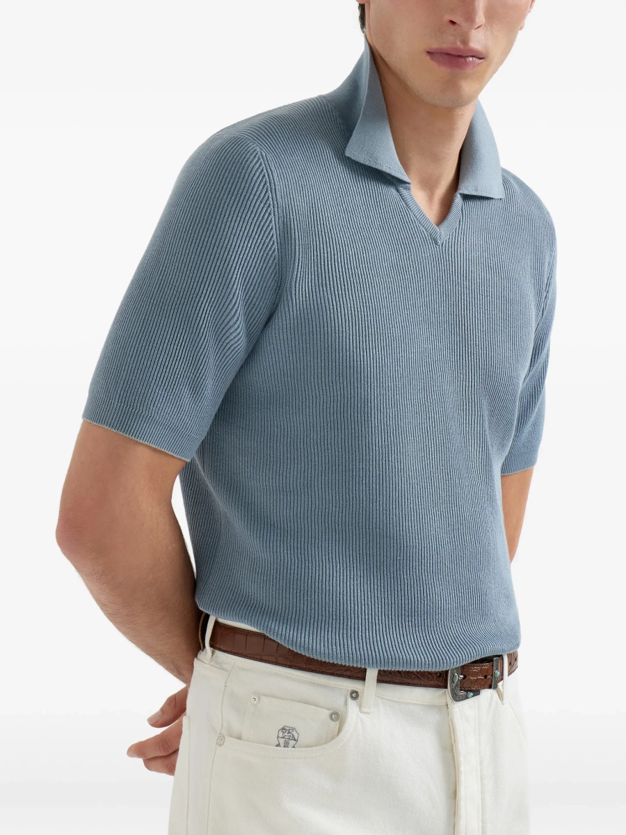 Tricou Polo Cotton ribbed Polo - Img 6