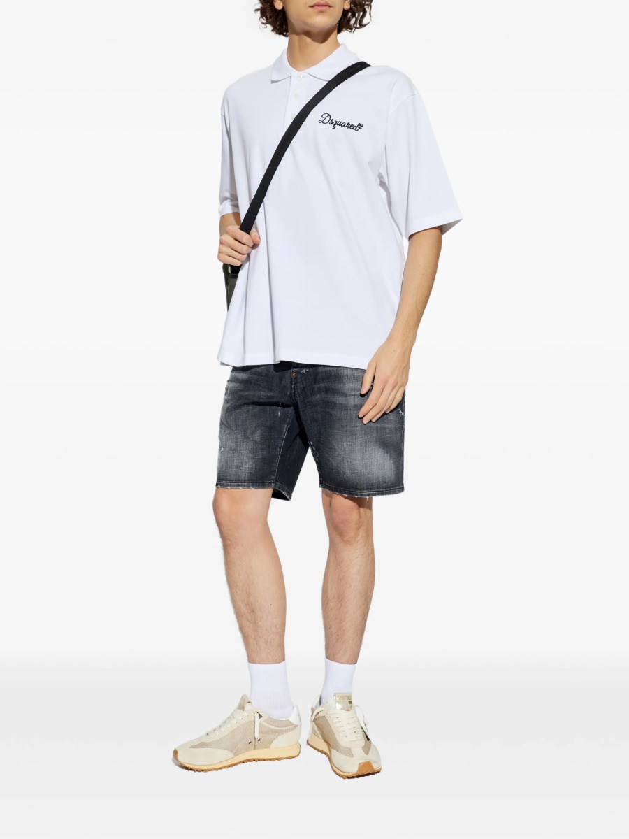 Tricou Polo DSQUARED2 alb - Img 2