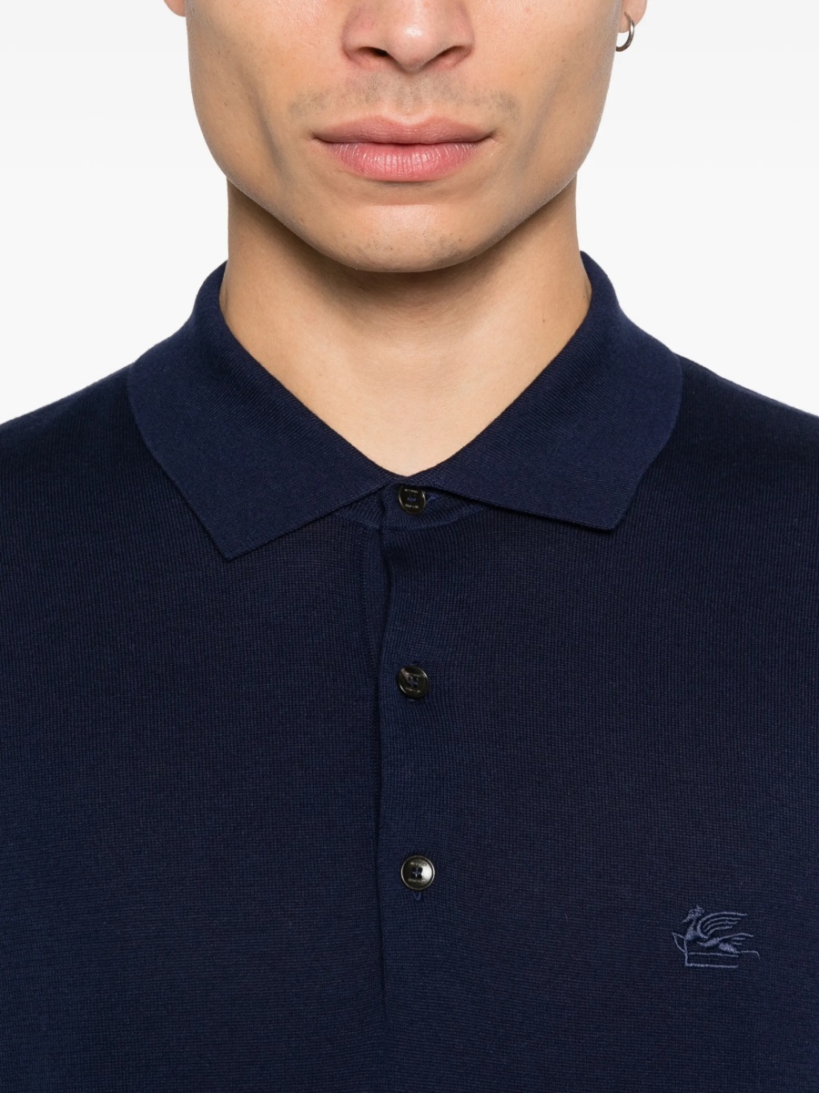 Tricou Polo ETRO albastru - Img 5
