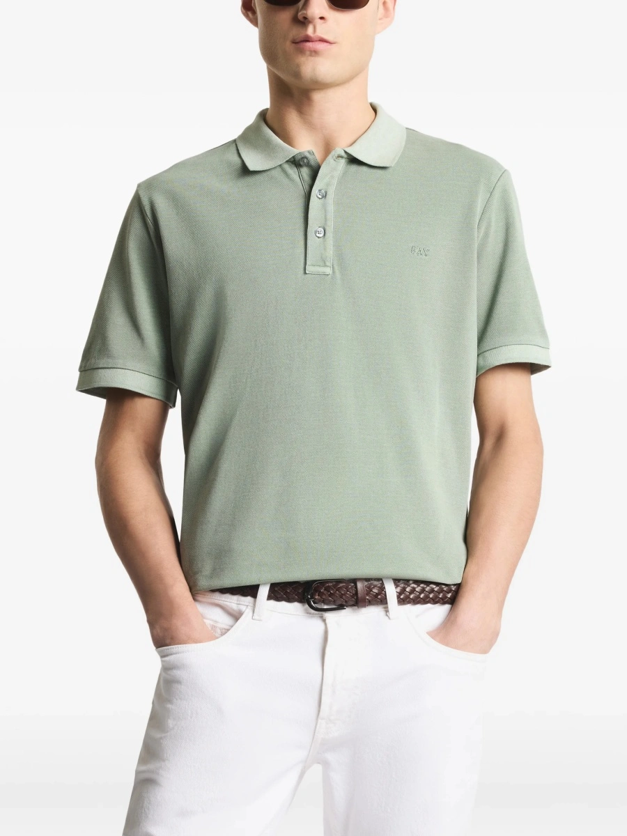 Tricou Polo Fay verde - Img 3