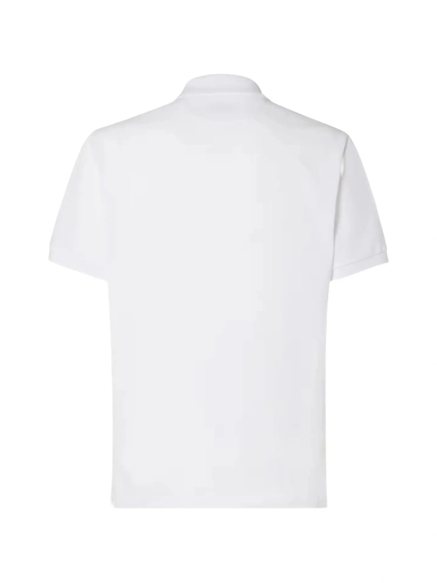 Tricou polo Fendi alb din bumbac - Img 4