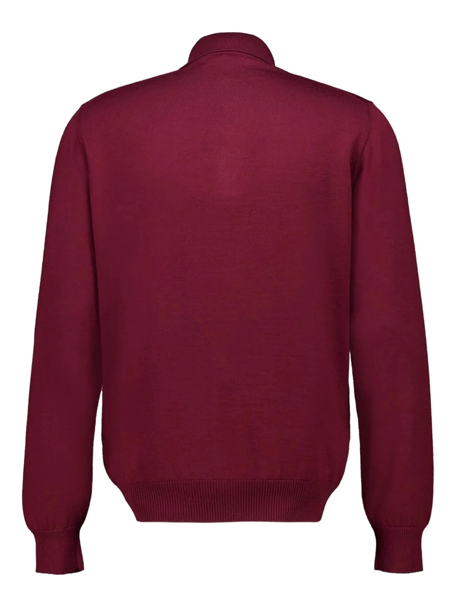 Tricou polo Fendi mov din lana - Img 4