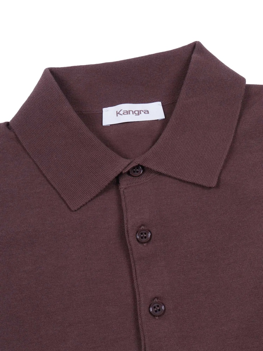 Tricou Polo Fully-fashioned plain-knit polo shirt - Img 2