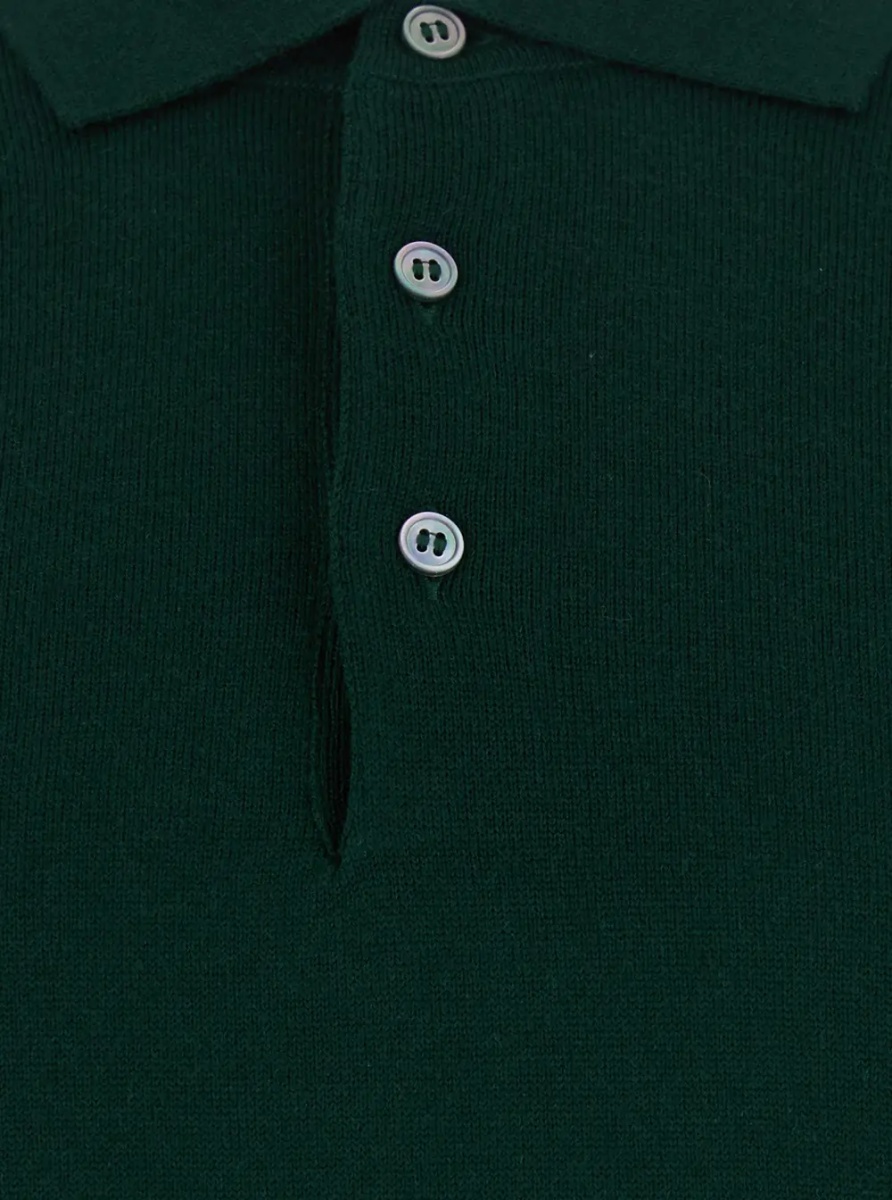 Tricou Polo Green Polo Shirt Sweater in Wool Blend Men - Img 3