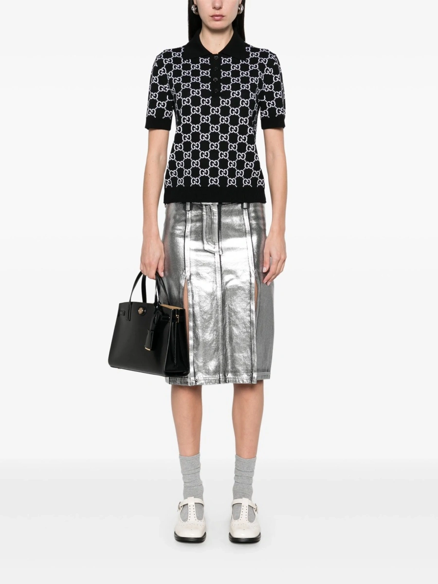 Tricou Polo Gucci negru - Img 2
