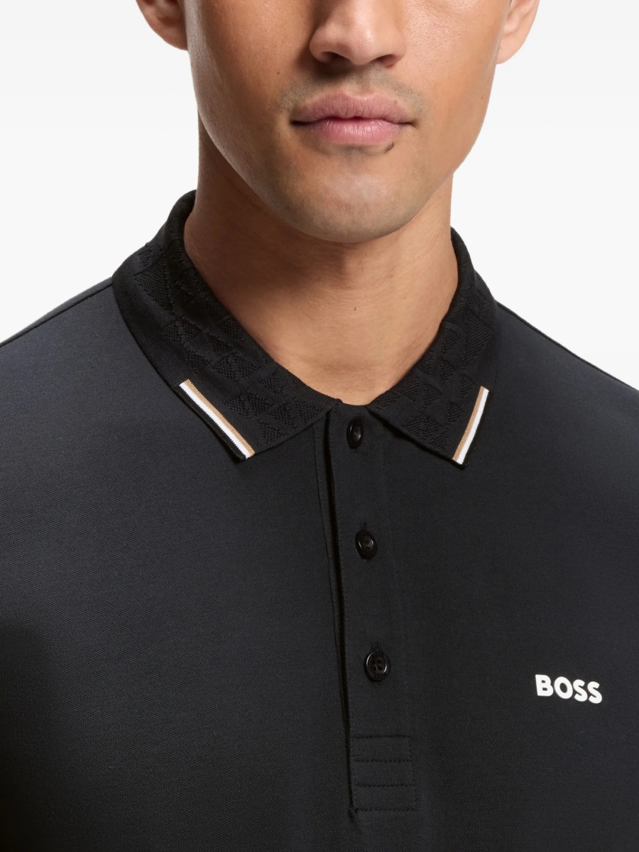 Tricou Polo Hugo Boss negru - Img 5