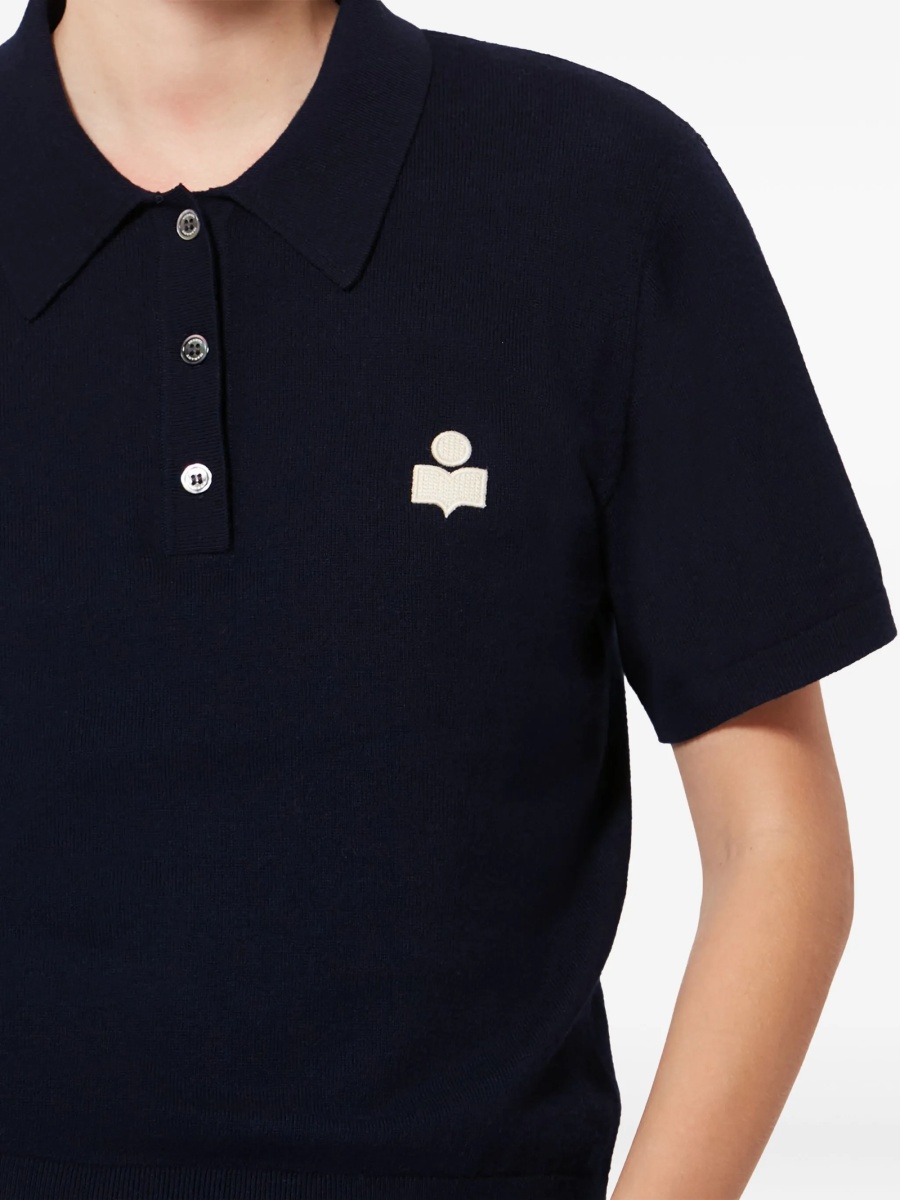 Tricou Polo ISABEL MARANT ETOILE albastru - Img 5