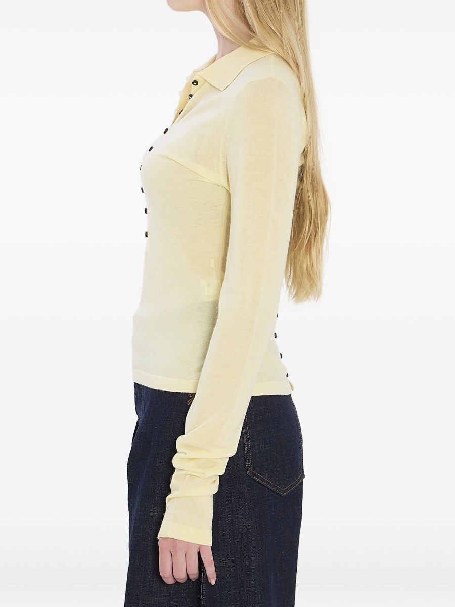 Tricou Polo JACQUEMUS galben - Img 3
