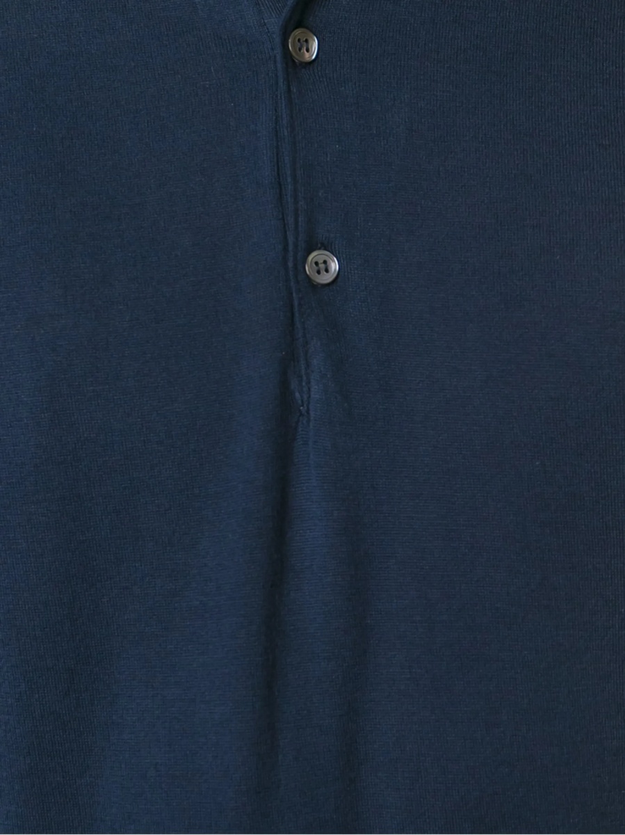 Tricou Polo John Smedley albastru - Img 3