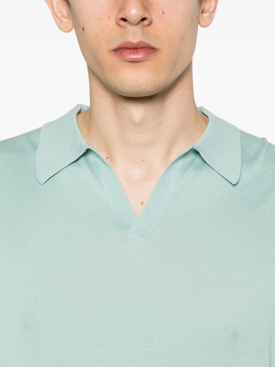 Tricou Polo John Smedley verde - Img 5