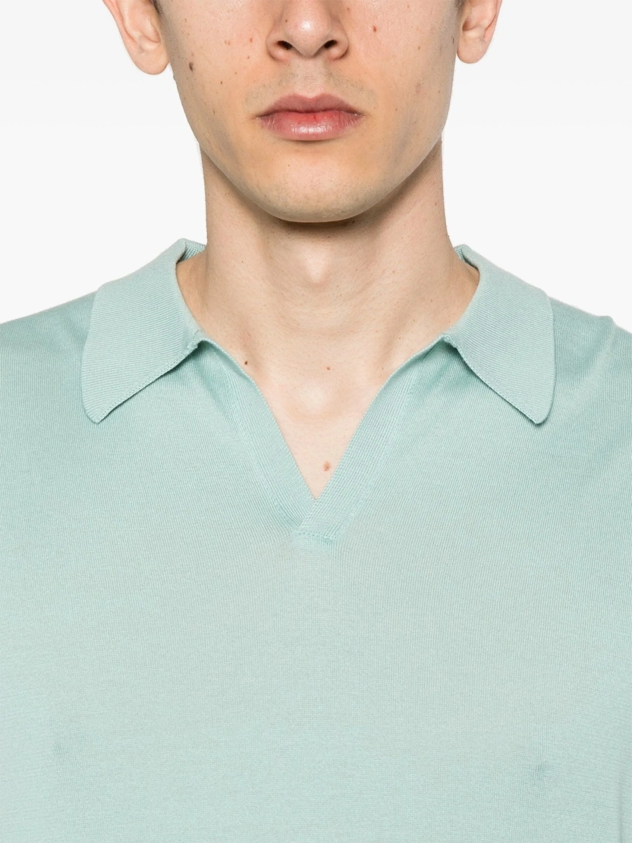 Tricou Polo John Smedley verde - Img 5