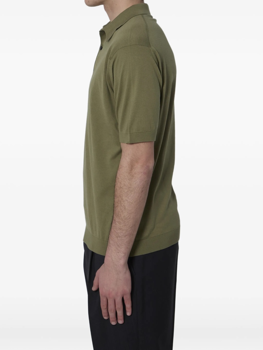 Tricou Polo John Smedley verde - Img 3