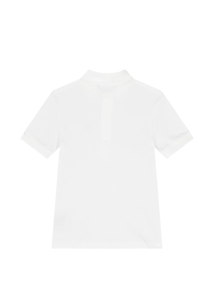 Tricou Polo Lacoste Kids alb - Img 2