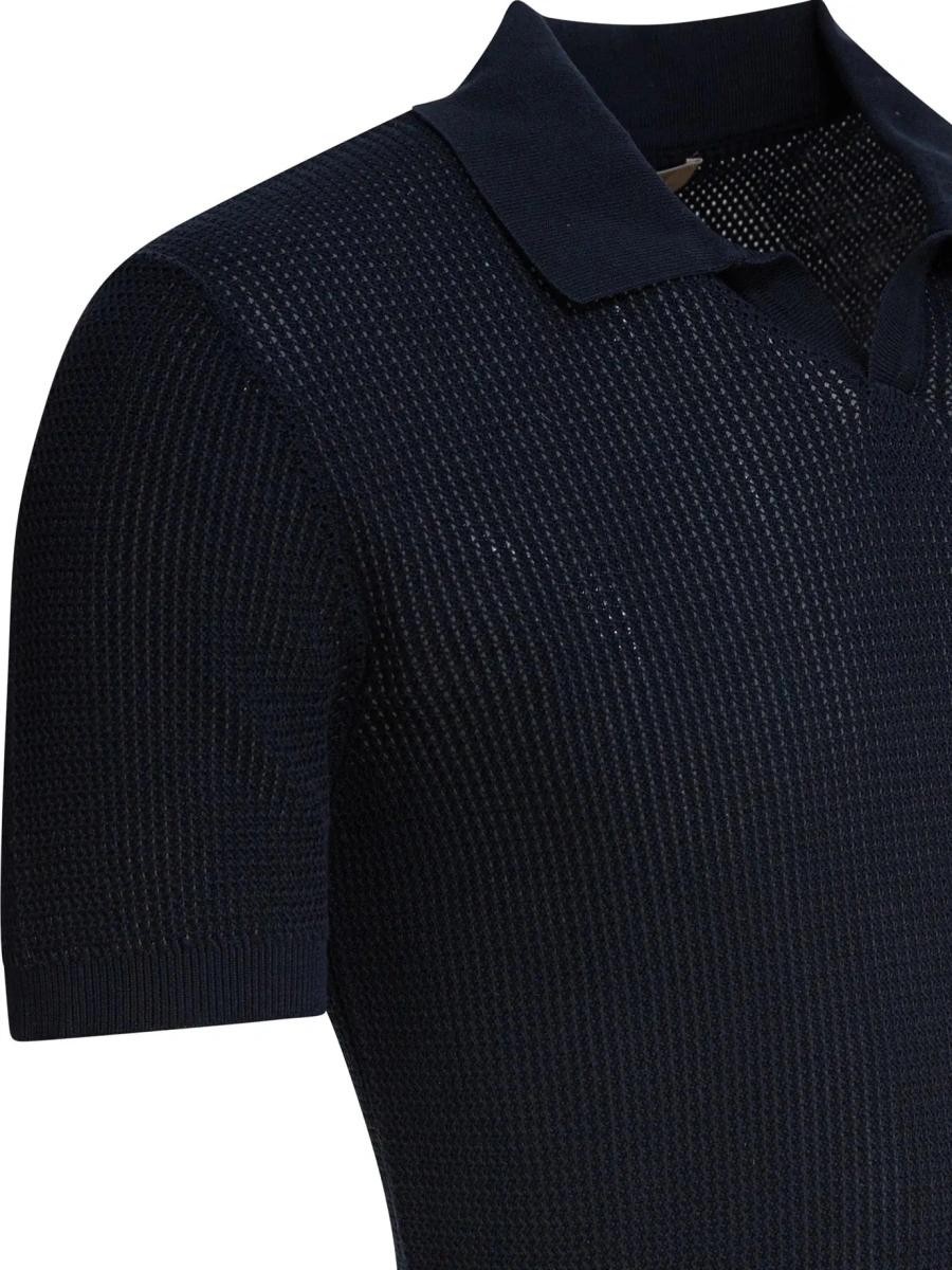 Tricou Polo "Mercedes" buttonless polo shirt - Img 4