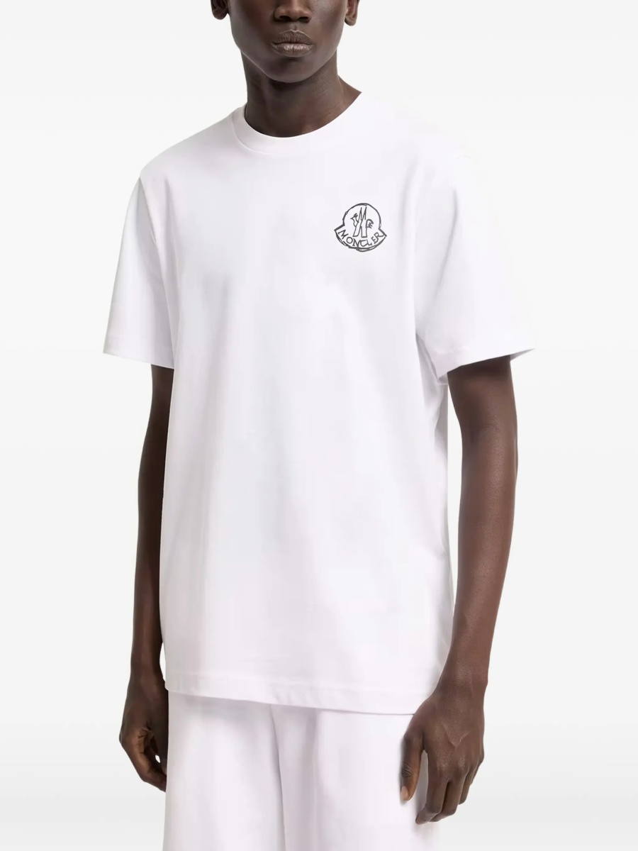 Tricou Polo Moncler alb - Img 3