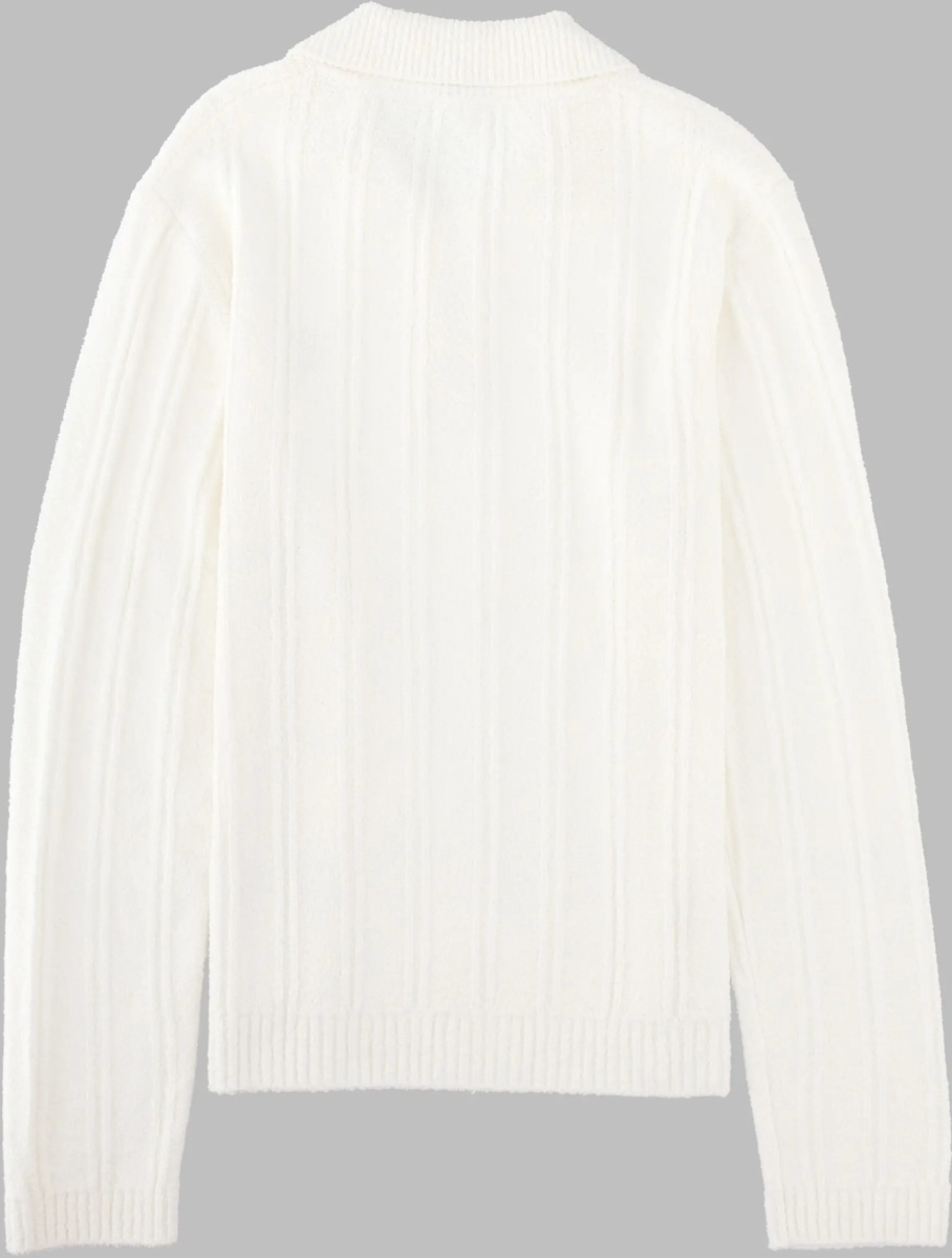 Tricou Polo Polo A Manica Lunga In Bouclé - Img 2