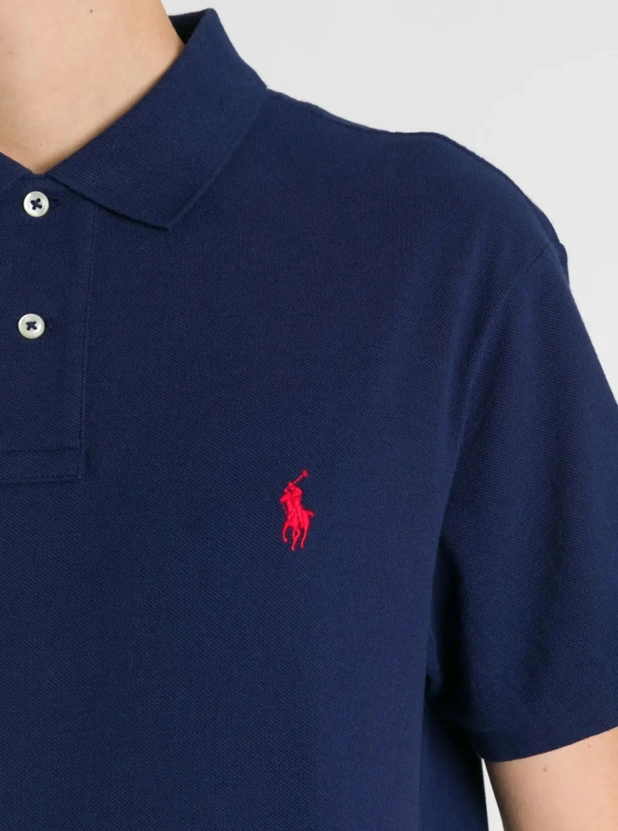 Tricou polo Ralph Lauren albastru din bumbac - Img 2