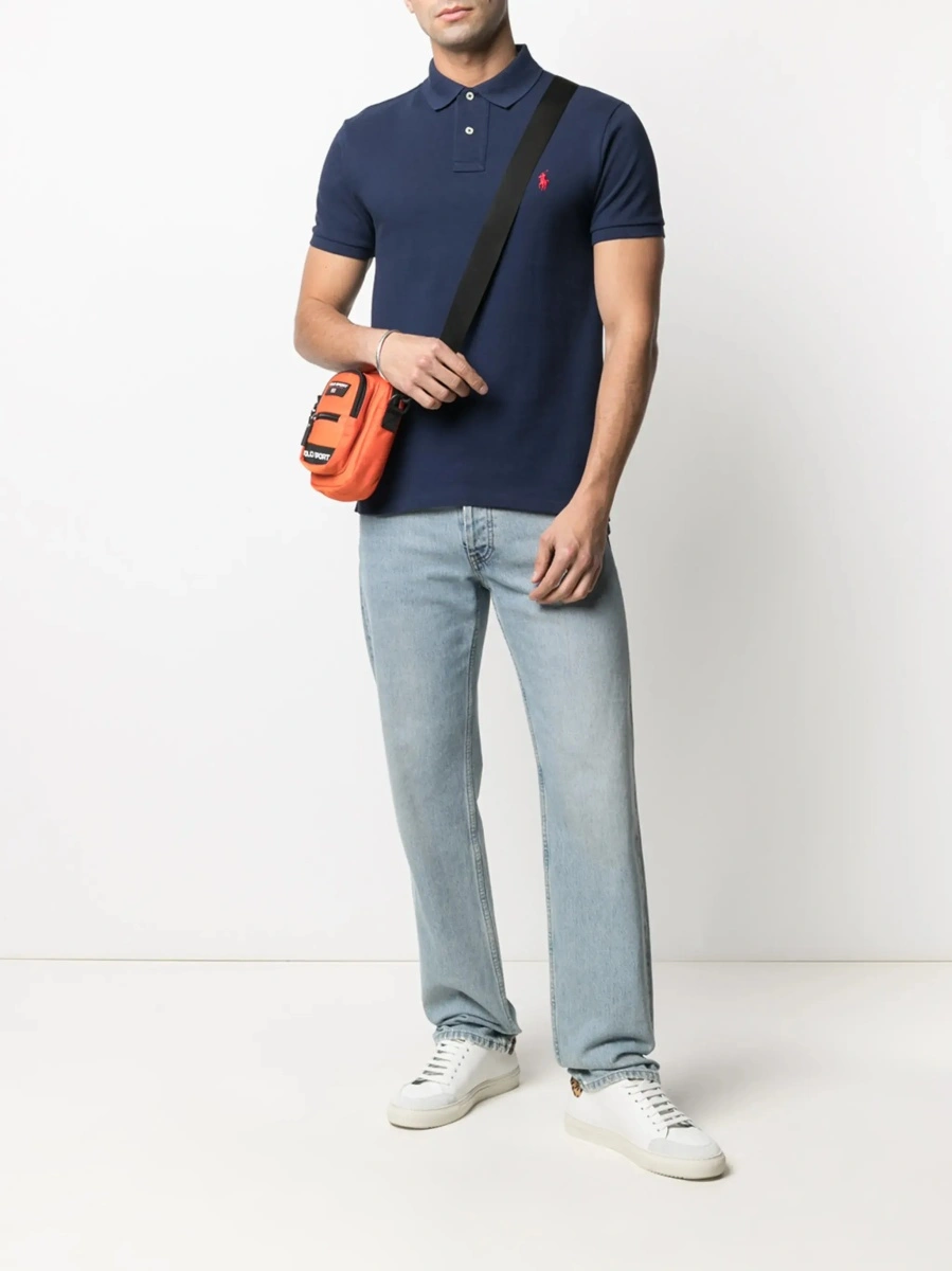 Tricou polo Ralph Lauren albastru din bumbac - Img 3