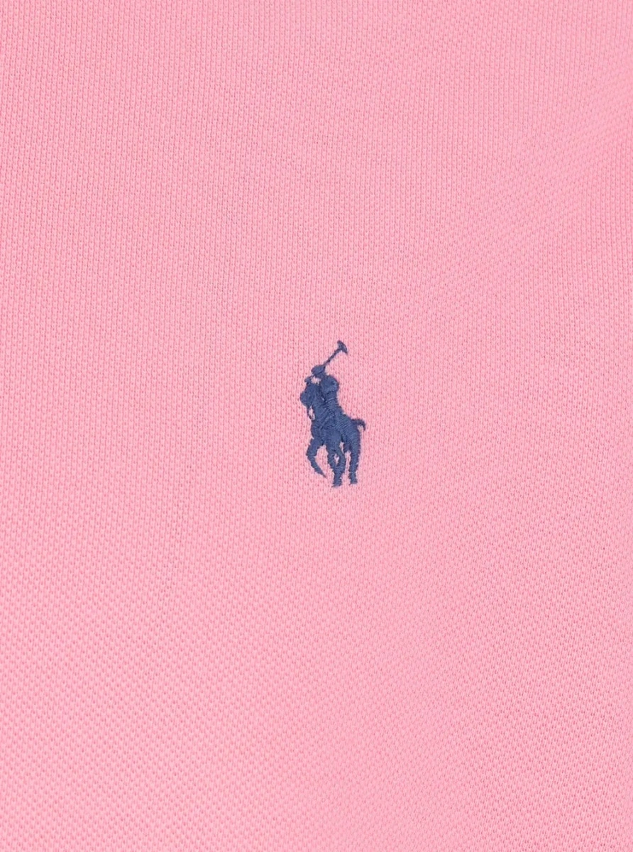 Tricou polo Ralph Lauren 'Polo' roz din bumbac - Img 3