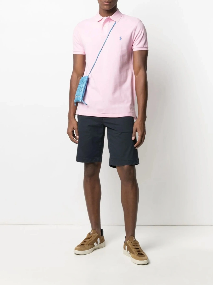 Tricou polo Ralph Lauren 'Polo' roz din bumbac - Img 4