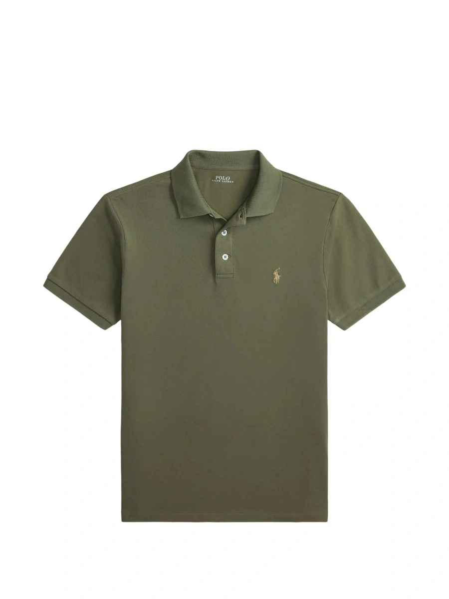 Tricou polo Ralph Lauren verde din bumbac - Img 7