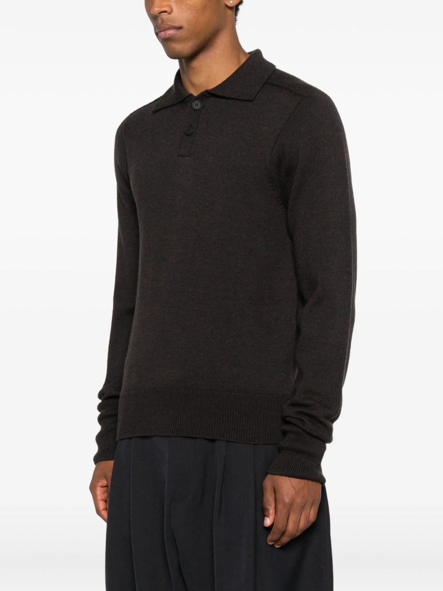 Tricou Polo STUDIO NICHOLSON maro - Img 3
