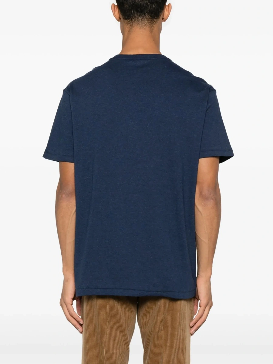 Tricou Ralph Lauren albastru din bumbac - Img 5