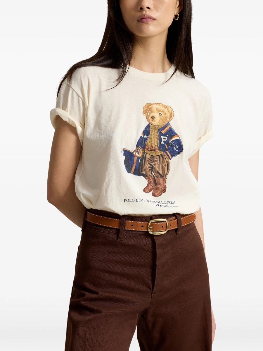 Tricou Ralph Lauren POLO BEAR alb - Img 4