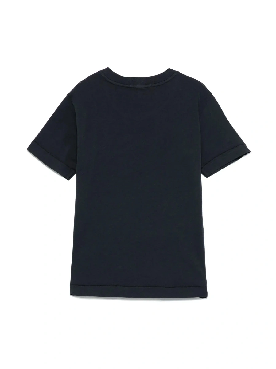 Tricou Stone Island albastru din bumbac - Img 6
