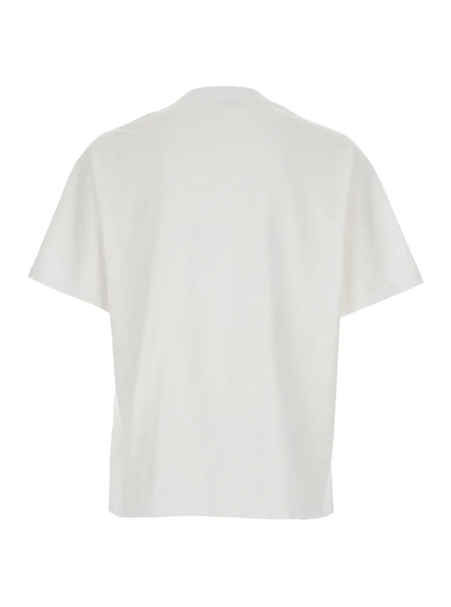 Tricou T-Shirt 'Relaxed' with Logo Detail on the Front in White Men - Img 2