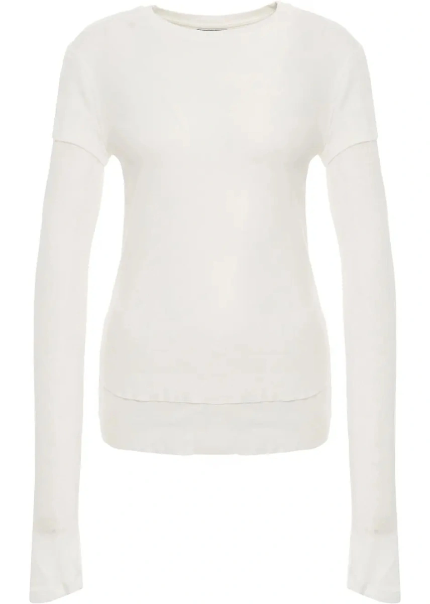 Tricou Thom / Krom alb din bumbac - Img 2