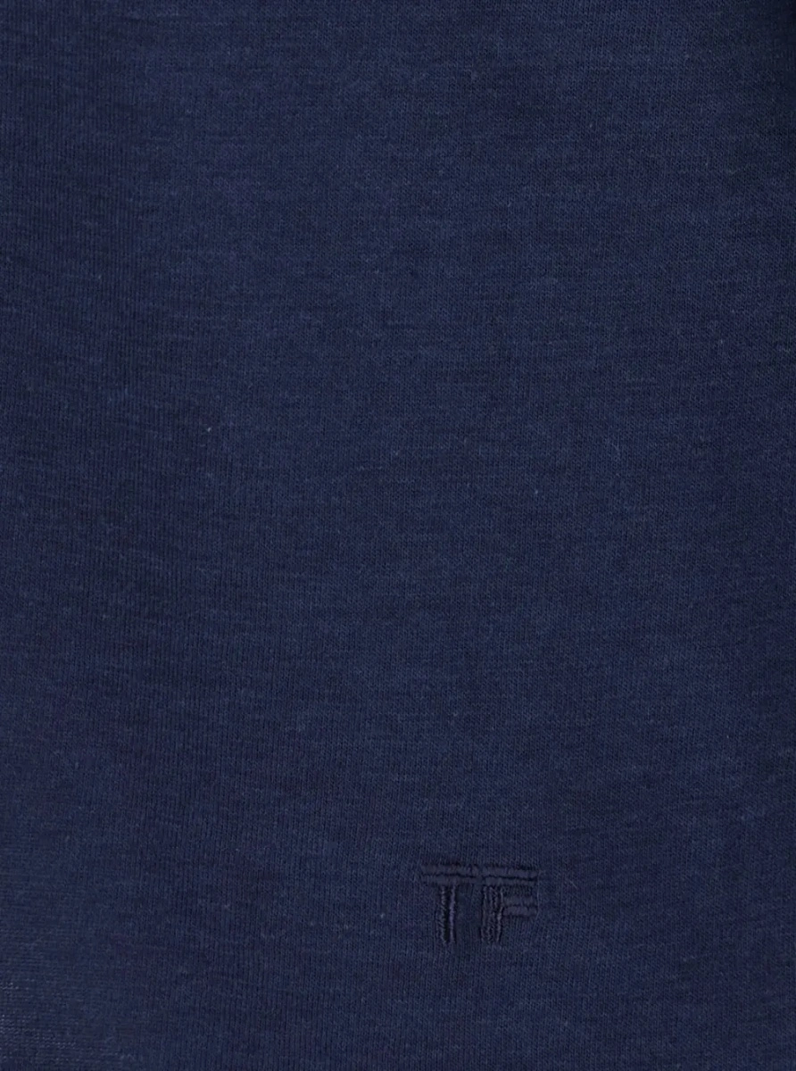 Tricou Tom Ford albastru din bumbac - Img 3