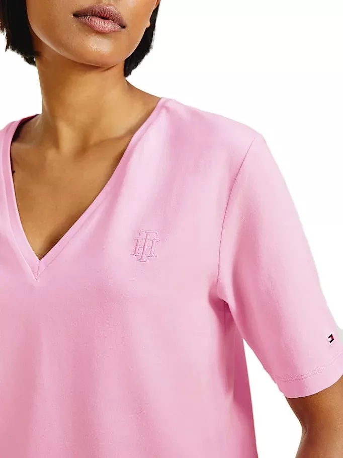 Tricou Tricou dama relaxed fit, decolteu V - Img 4