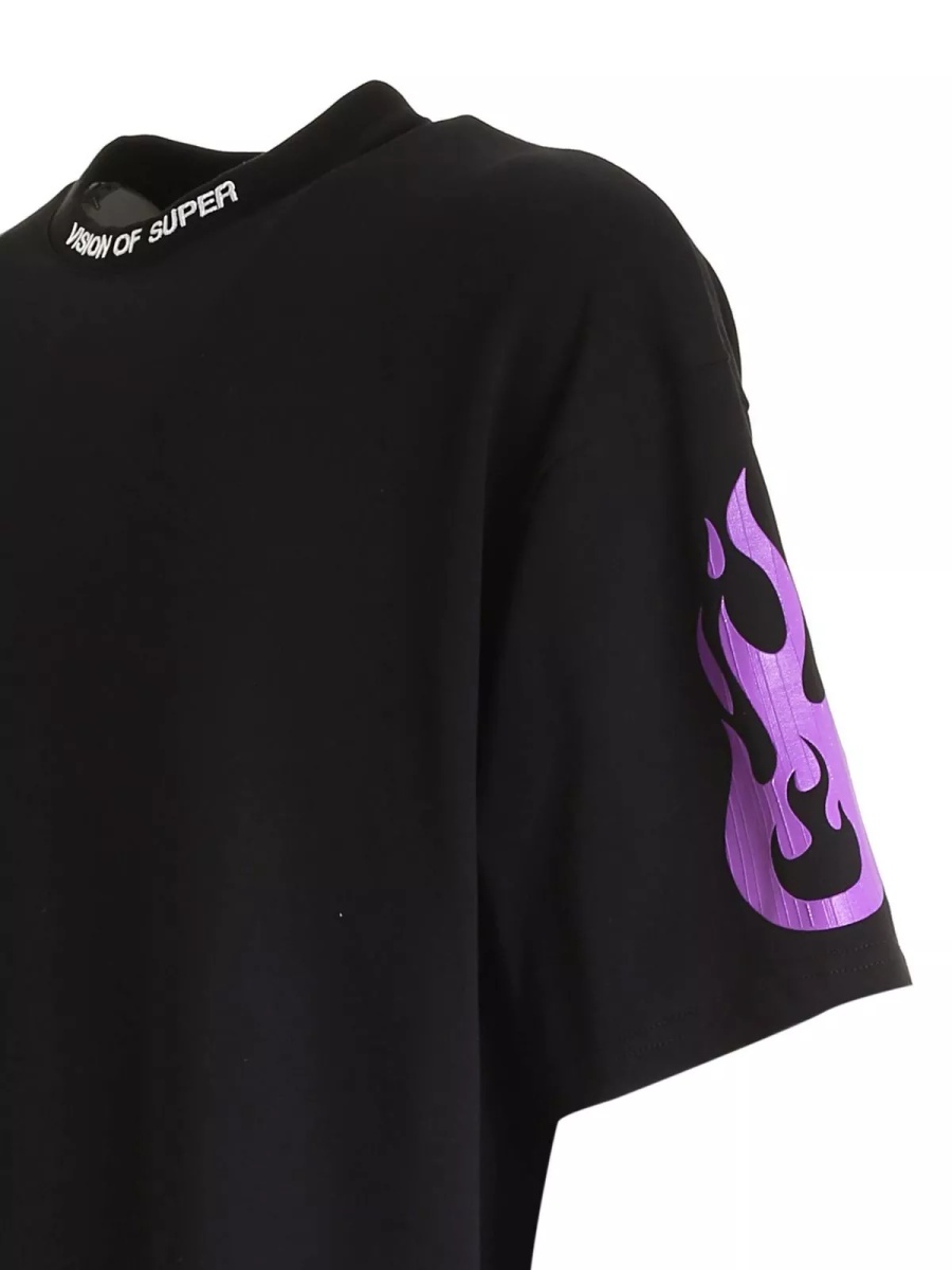 Tricou Vision of Super T-shirt B1FIREPURPLE BLACK - Img 3