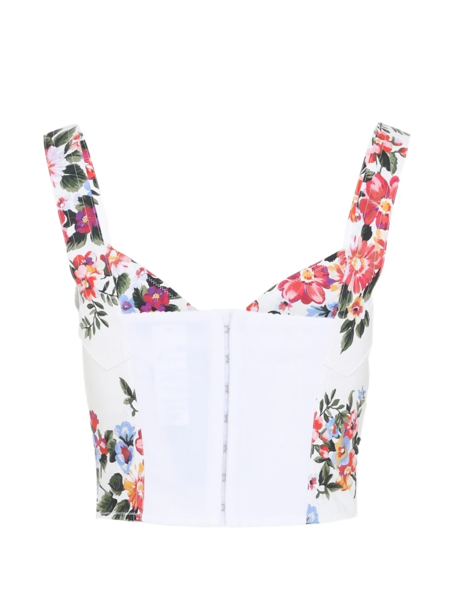 Vesta Dolce &amp; Gabbana alba din bumbac si elastan - Img 2