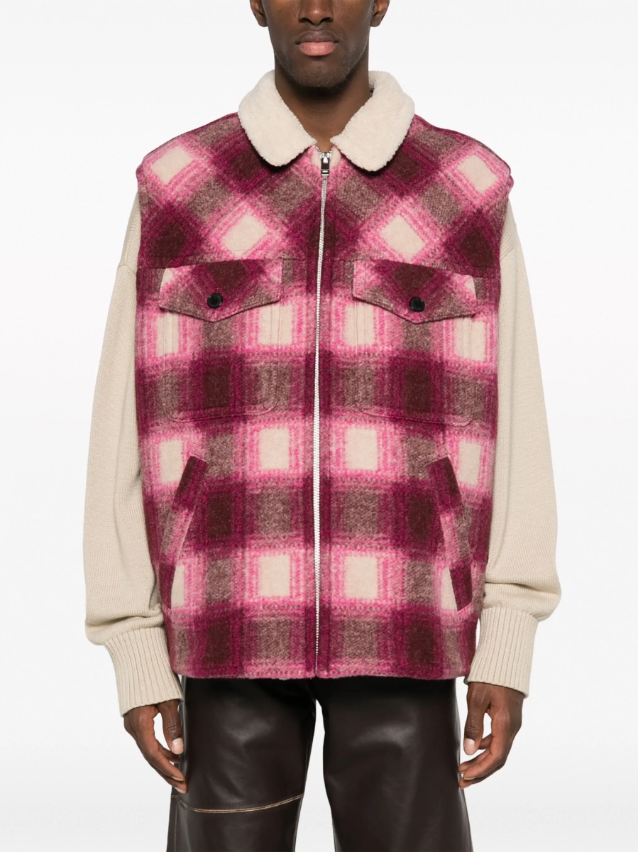 Vesta Isabel Marant violet din polyester si lana - Img 3