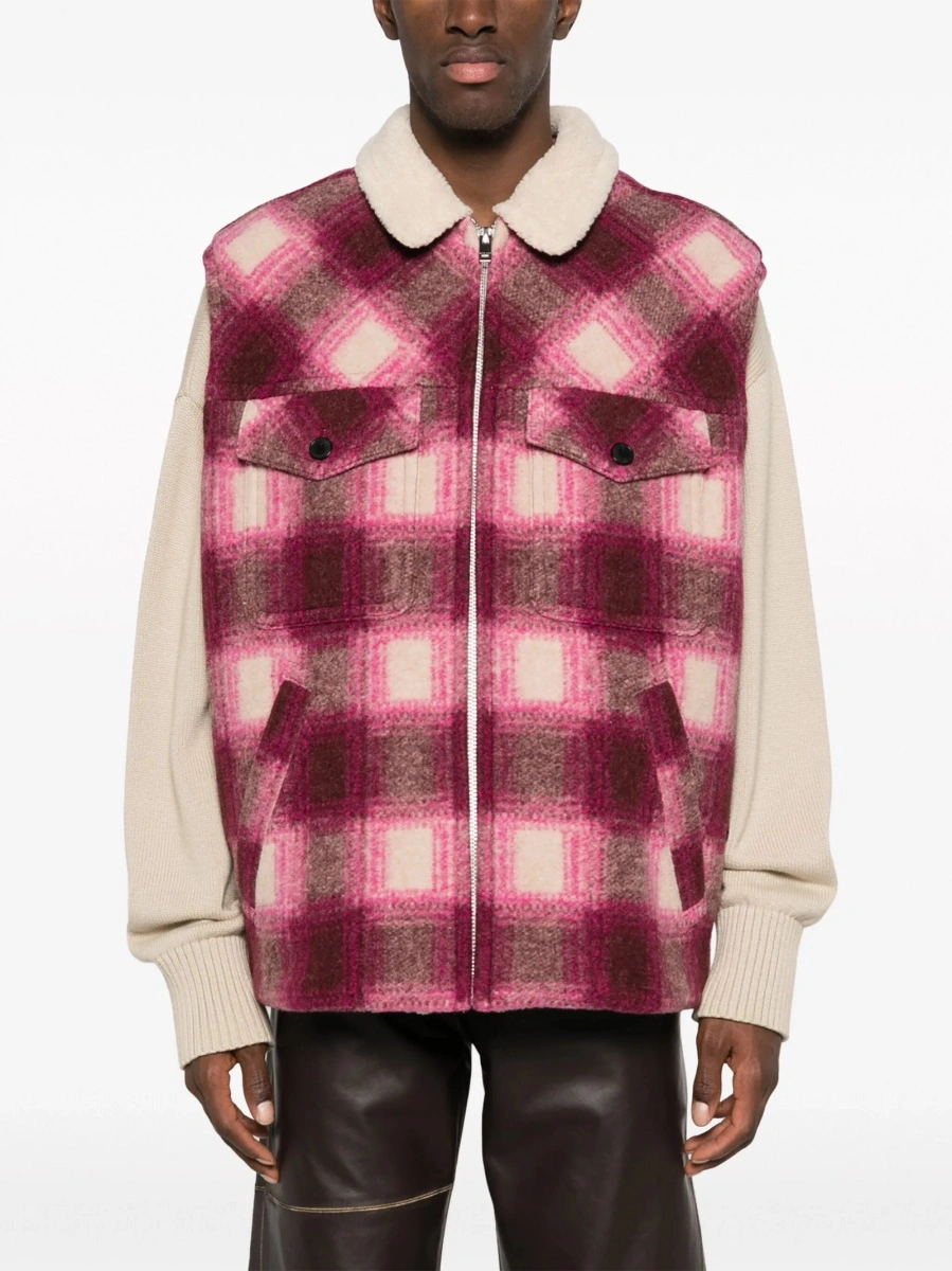 Vesta Isabel Marant violet din polyester si lana - Img 3