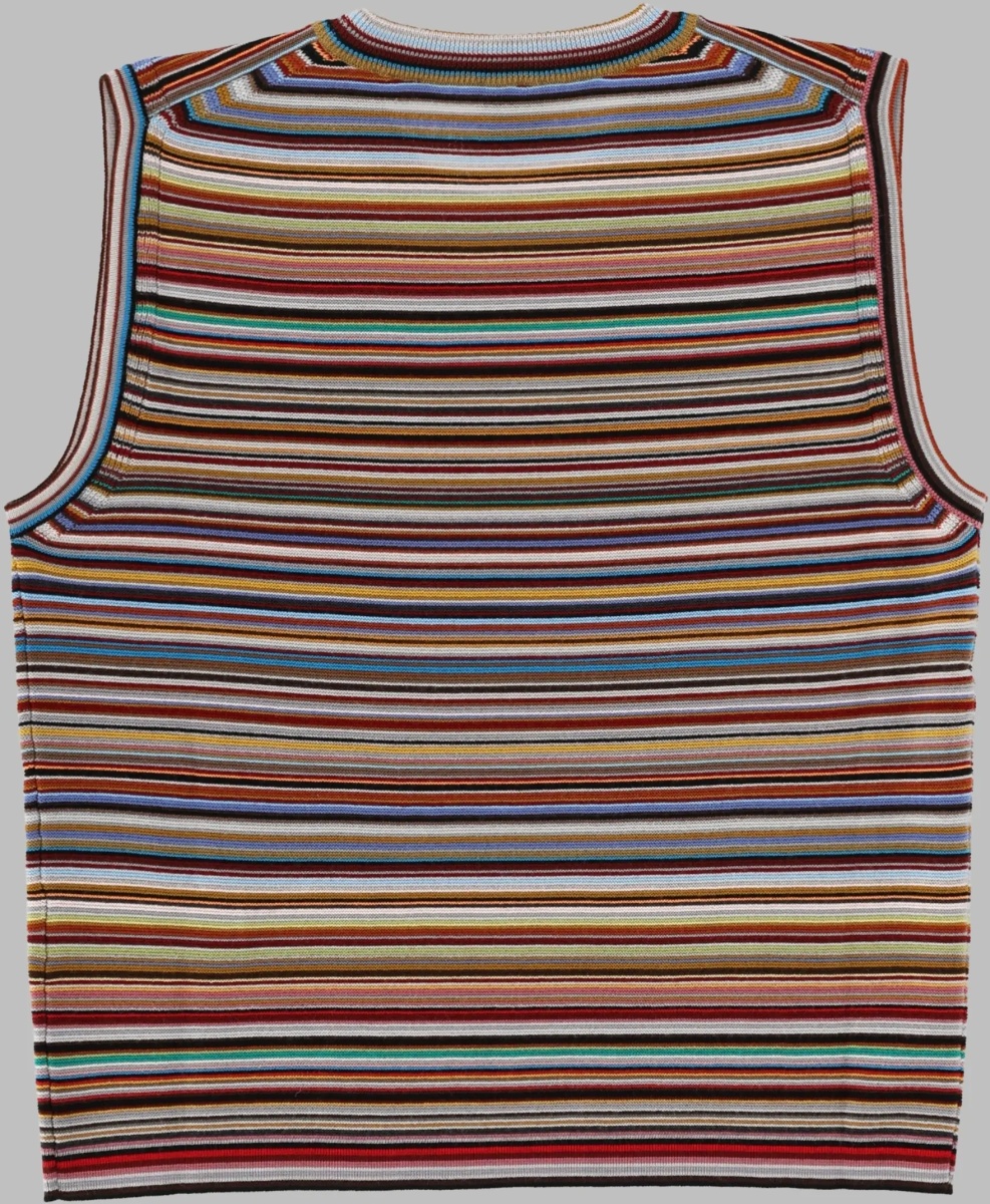 Vesta Maglia Smanicata "Signature Stripe" - Img 2