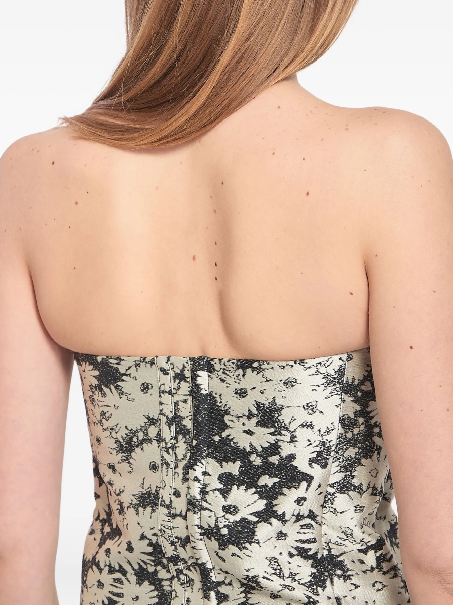 Vesta Stella McCartney alba din polyester si matase - Img 4